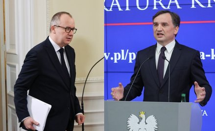 Minister sprawiedliwości prokurator generalny Adam Bodnar oraz Zbigniew Ziobro, pełniący obie te fun