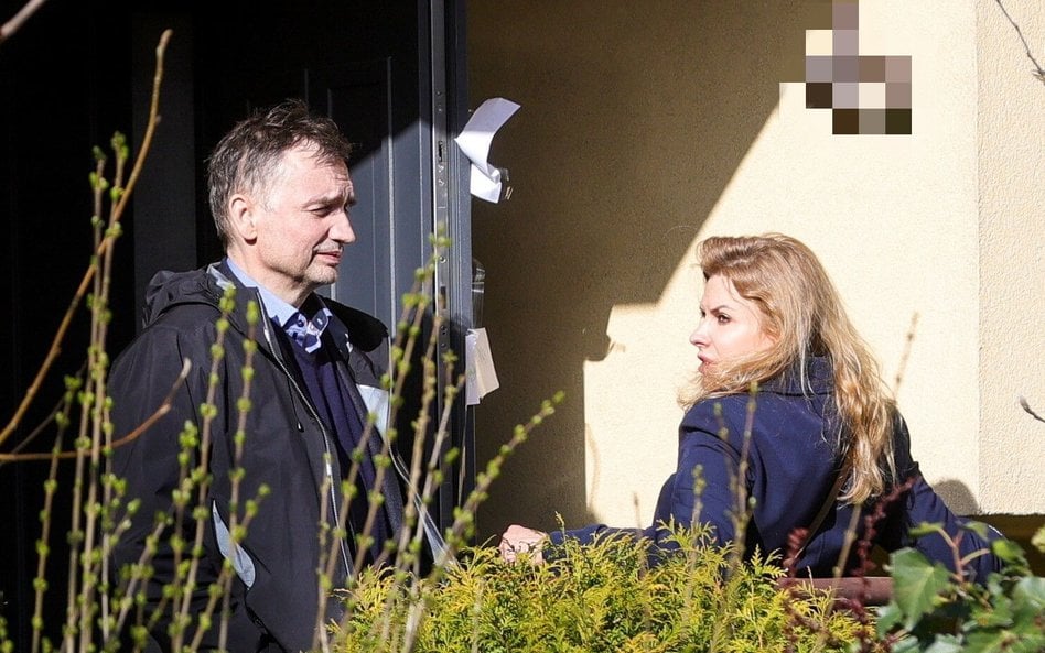 Były minister sprawiedliwości Zbigniew Ziobro i jego żona Patrycja Kotecka, fotografia z marca 2024 