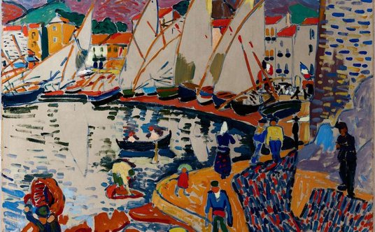 „Le Séchage des voiles”, obraz Paula Deraina z 1910 roku.