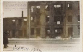 Posesja przy ulicy Grójeckiej 81 w 1945 roku