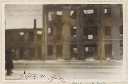 Posesja przy ulicy Grójeckiej 81 w 1945 roku