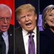 Bernie Sanders, Donald Trump i Hillary Clinton