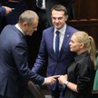 Liderzy trzech partii współtworzących Koalicję Obywatelską: Donald Tusk (PO), Adam Szłapka (Nowoczes