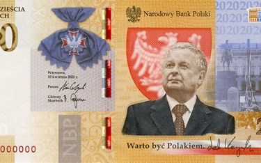 Kolejki pod oddziałami NBP. Stoją po banknot i monetę z Lechem Kaczyńskim