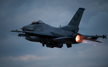 Myśliwiec wielozadaniowy F-16 Fighting Falcon amerykańskich Sił Powietrznych (fot. ilustracyjna)