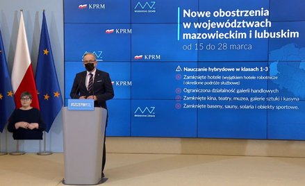 Niedzielski: Mazowieckie i Lubuskie zamykamy od poniedziałku