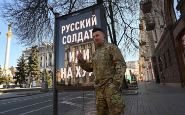 Kijów. Żołnierz ukraińskiej Obrony Terytorialnej, 28 lutego, piąty dzień rosyjskiej inwazji
