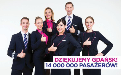 Wizz Air: 14 milionów pasażerów w Gdańsku