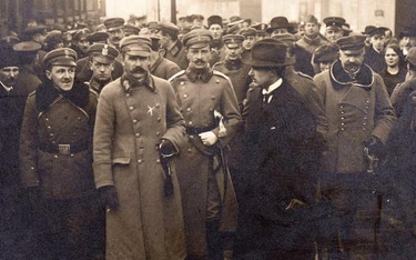 Powitanie Józefa Piłsudskiego w Warszawie, 12 grudnia 1916 r.