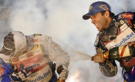 "Dzikie karty" otrzymali m.in. byli mistrzowie świata Nicki Pedersen (z lewej) i Greg Hancock (z pra