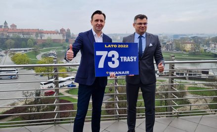 Prezes Buzz (linii lotniczej wchodzącej w skład Grupy Ryanair) Michał Kaczmarzyk i prezes Kraków Air