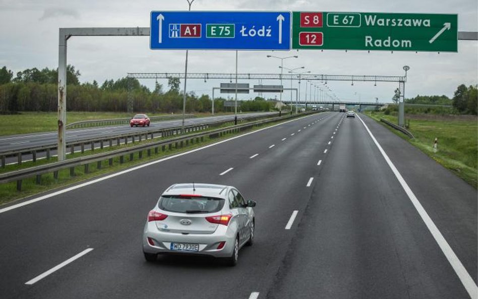 Istniejący fragment autostrady A1 pod Piotrkowem Trybunalskim także zostanie przebudowany