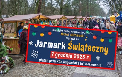 W Konstancinie-Jeziornie już po raz 13. odbędzie się Jarmark Świąteczny w Parku Zdrojowym
