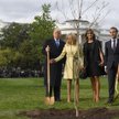 Trump i Macron zasadzili drzewo. Zniknęło po kilku dniach