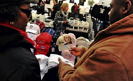 Czapki z podobizną Baracka Obamy dobrze się sprzedają