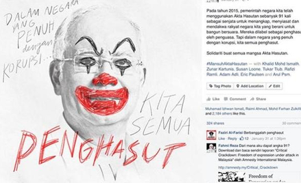 Malezja: Premier clownem, artysta oskarżony