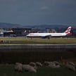 Samolot British Airways na lotnisku Londyn-Gatwick