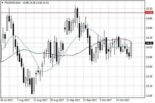 Notowania cukru w USA – dane dzienne