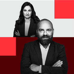 Marzena Tabor-Olszewska, redaktor prowadząca „Rzeczpospolitej” i Maciej Miłosz, dziennikarz ekonomic
