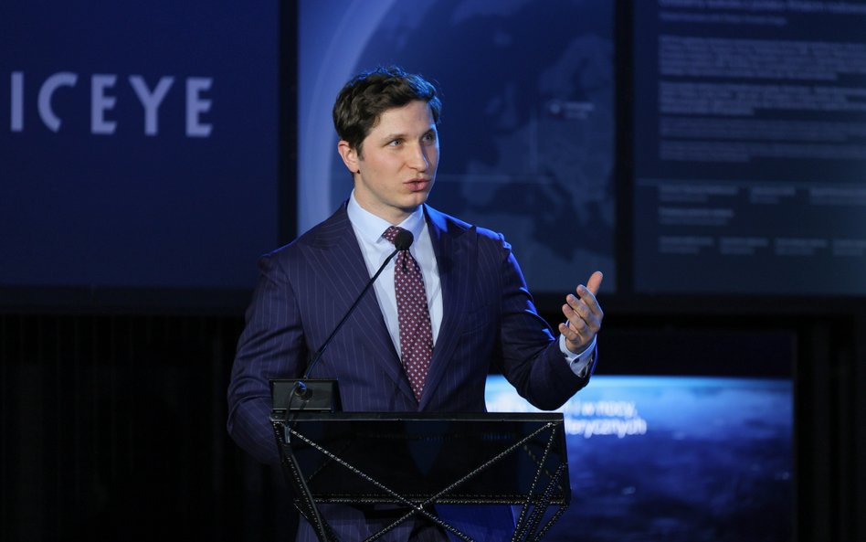 Prezes ICEYE Rafał Modrzewski