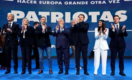 Liderzy europejskich partii skrajnie prawicowych podczas szczytu w Madrycie
