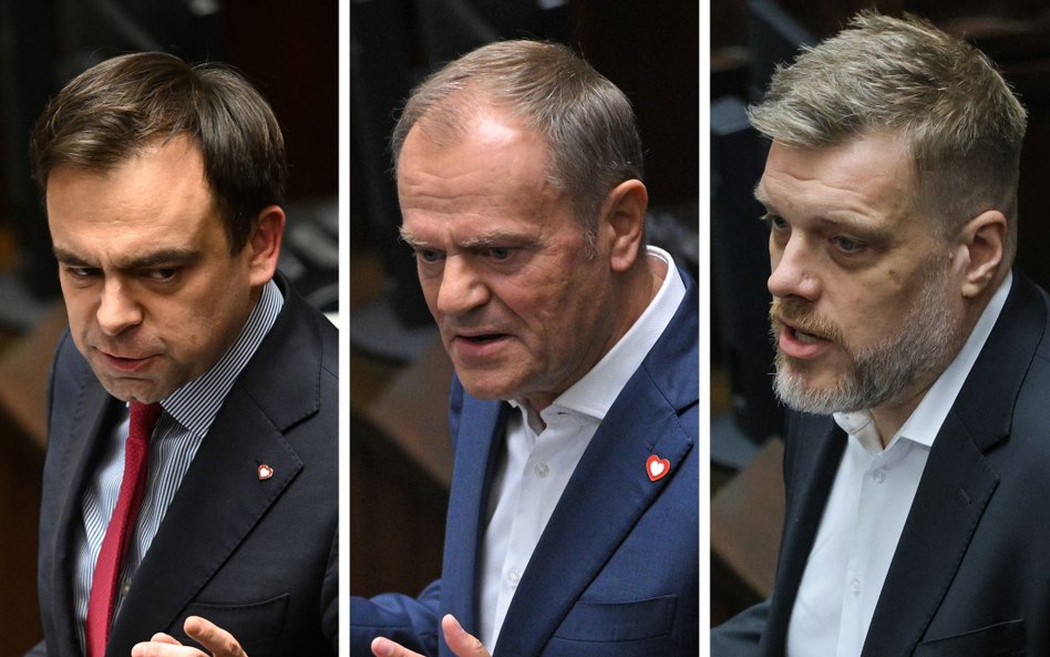 Andrzej Domański, Donald Tusk, Adrian Zandberg