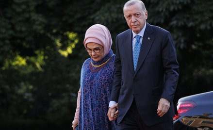 Recep Tayyip Erdogan, prezydent Turcji i jego żona Emine Erdogan