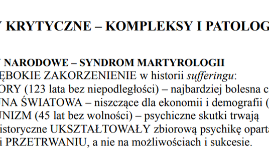 Fragment kontrowersyjnego raportu.