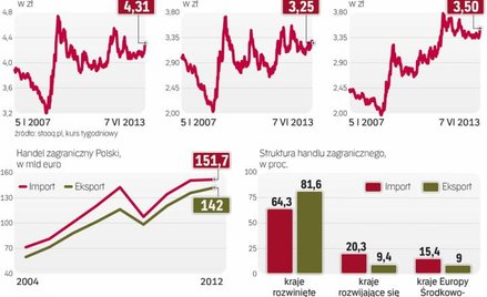 Przedsiębiorcy, którzy w 2008 roku wierzyli w dalsze umacnianie się złotego, stracili na opcjach, kt