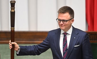 Marszałek Sejmu Szymon Hołownia, lider Polski 2050.