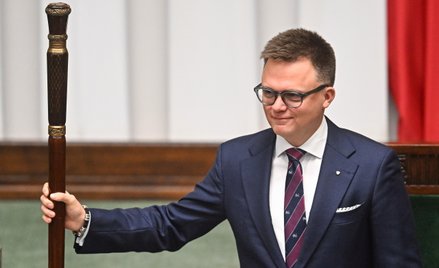 Marszałek Sejmu Szymon Hołownia, lider Polski 2050.