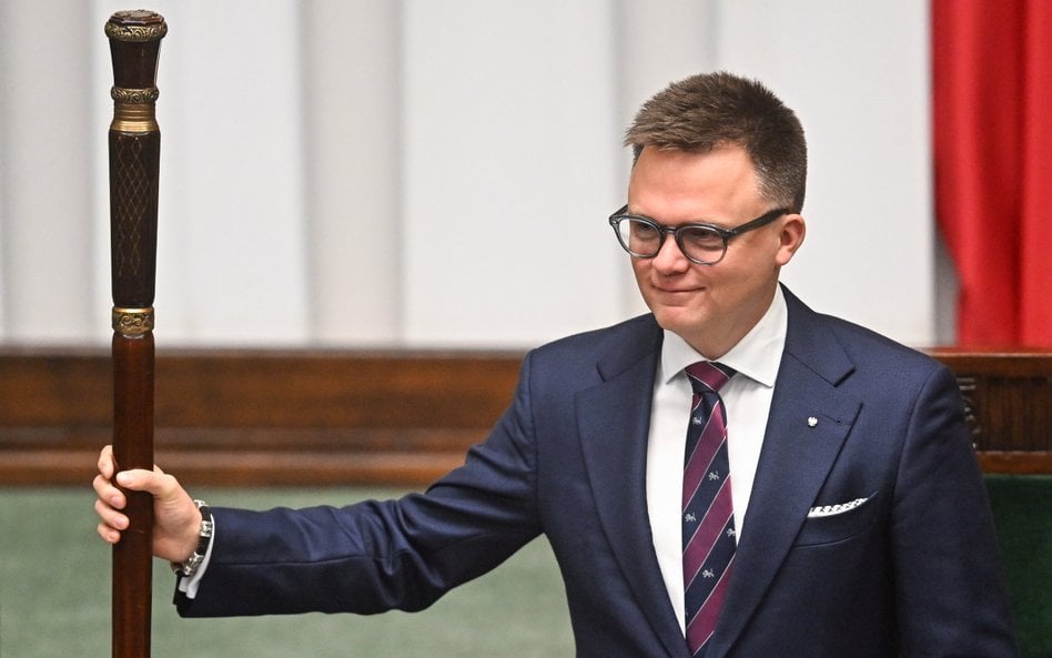 Marszałek Sejmu Szymon Hołownia, lider Polski 2050.