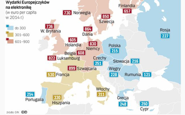Ogromne dysproporcje w wydatkach konsumpcyjnych w Europie