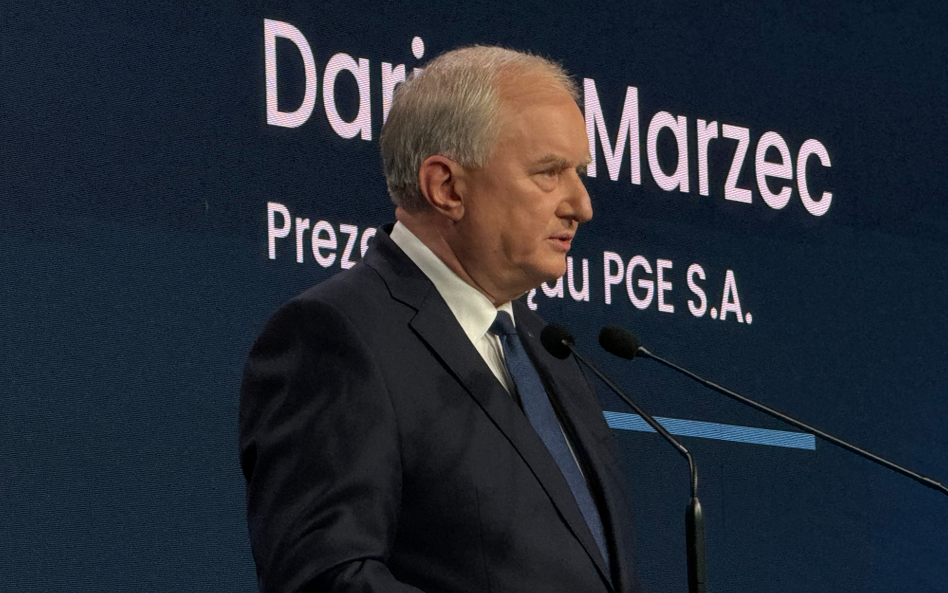 Prezes PGE Dariusz Marzec