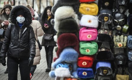 Słynna ulica Arbat w centrum Moskwy