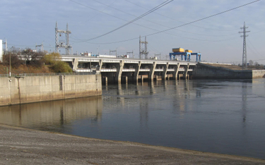 Hydroelektrownia na Dnieprze pod Kijowem