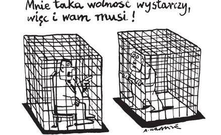 Komentarz rysunkowy. Mnie taka wolność wystarczy