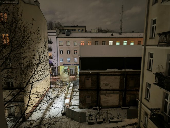 Współczesny widok z kamienicy przy Poznańskiej 21