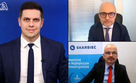 Gościem Przemysława Tychmanowicza byli (od góry): Łukasz Tarnawa, główny ekonomista BOŚ Banku, oraz 