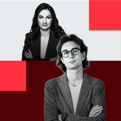 Marzena Tabor-Olszewska, redaktor prowadząca „Rzeczpospolitej” i Roch Zygmunt, publicysta i sekretar