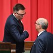 Marszałek Sejmu Szymon Hołownia oraz wicemarszałek Sejmu Włodzimierz Czarzasty