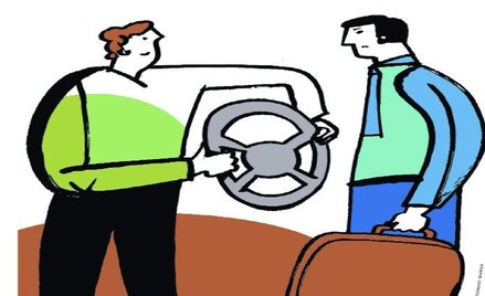 Samochód firmowy z winietą i zaświadczeniem