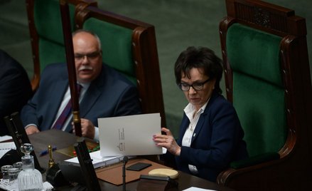Projektów obywatelskich, których nie rozpatrzył Sejm (na zdjęciu marszałek Elżbieta Witek), nie obow