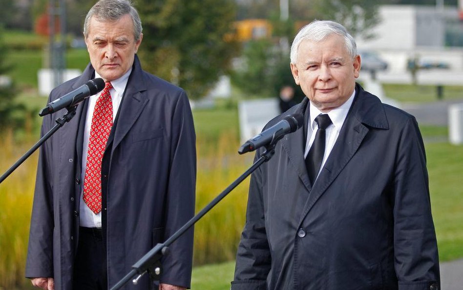 Piotr Gliński i Jarosław Kaczyński