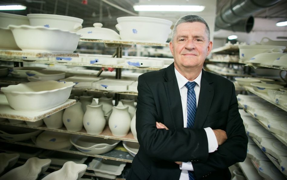 Wiesław Ogrodnik, prezes Zakładów Ceramicznych „Bolesławiec".