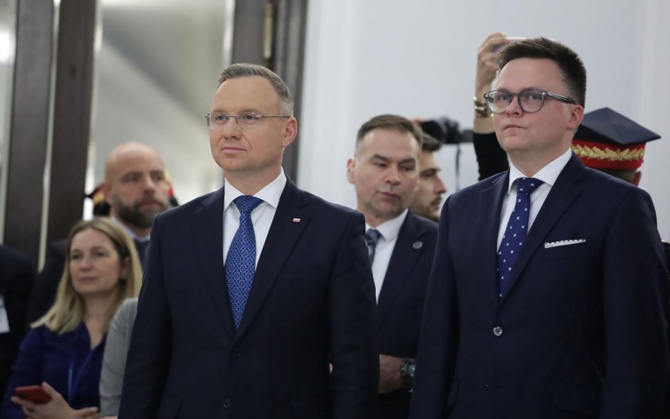 Andrzej Duda i Szymon Hołownia