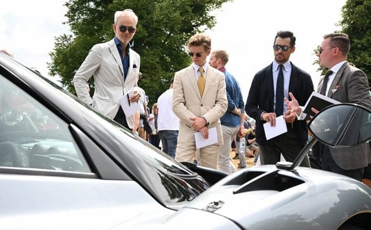 Adrian van Hooydonk, szef projektantów BMW Group, Thomas Brodie-Sangster, angielski aktor i słynny m