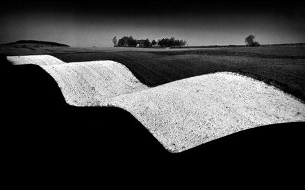 Paweł Pierściński, „Krajobraz falisty”, 1958, seria „Geometria Krajobrazu” z cyklu „Portret Ziemi Ki