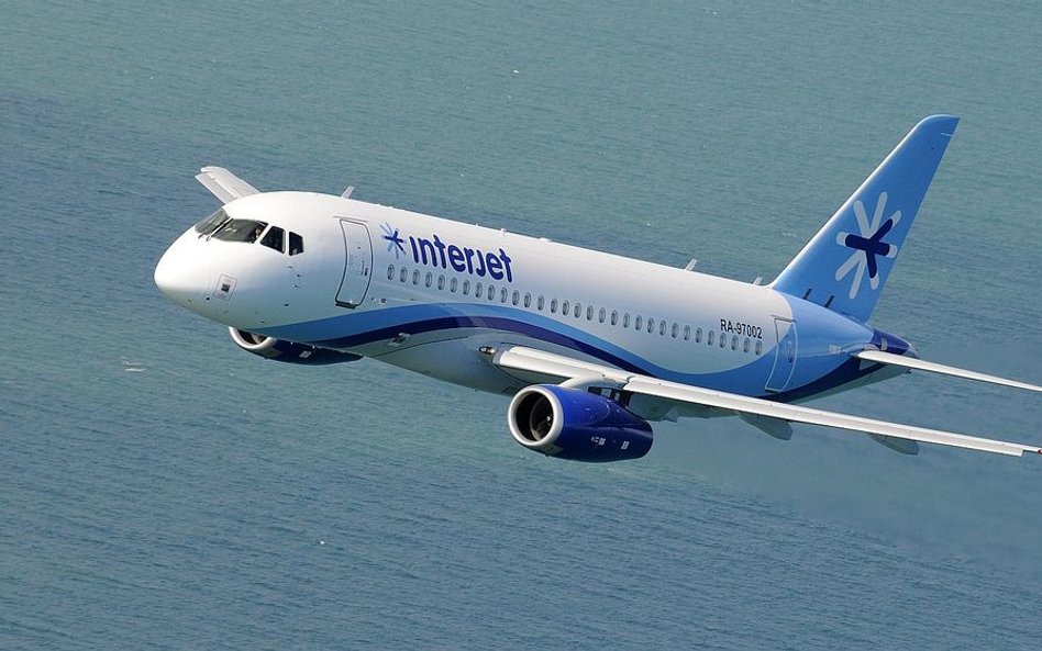 SSJ-100 w barwach meksykańskich linii Interjet