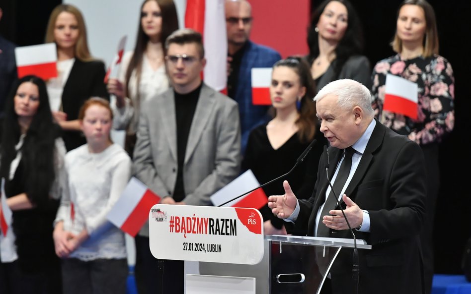 Prezes Jarosław Kaczyński w Lublinie, 27 stycznia